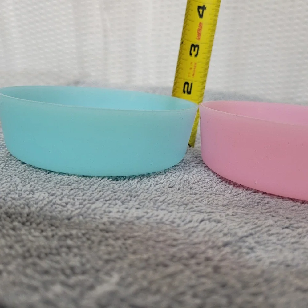 Tupperware Vintage Pastel Snack Bowls Set‎ of 4 Pink Blue Yellow Green 1286-29
